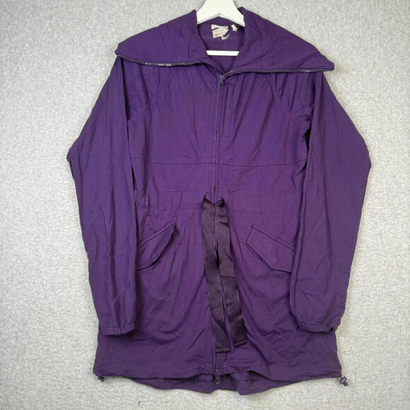 Athleta Jackets & Blazers - Athleta Women's Size XS Purple Packable Track Jacket Windbreaker Drawstring